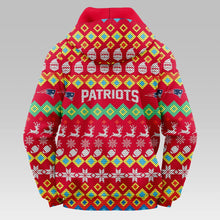 Load image into Gallery viewer, New England Patriots Colorful Christmas Hoodie