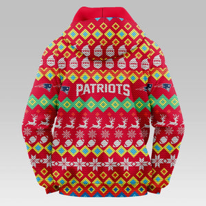 New England Patriots Colorful Christmas Hoodie