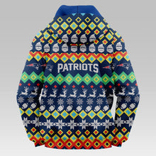 Load image into Gallery viewer, New England Patriots Colorful Christmas Hoodie