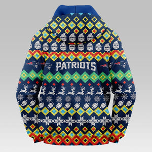 New England Patriots Colorful Christmas Hoodie