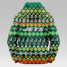 Load image into Gallery viewer, New York Jets Colorful Christmas Hoodie