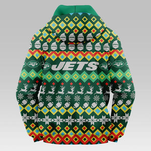 New York Jets Colorful Christmas Hoodie