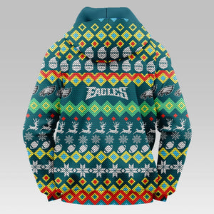 Philadelphia Eagles Colorful Christmas Hoodie