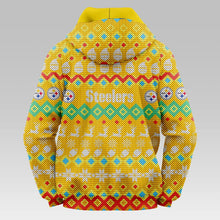 Load image into Gallery viewer, Pittsburgh Steelers Colorful Christmas Hoodie