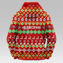 Load image into Gallery viewer, San Francisco 49ers Colorful Christmas Hoodie