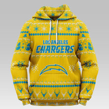 Load image into Gallery viewer, Los Angeles Chargers Christmas Hoodie