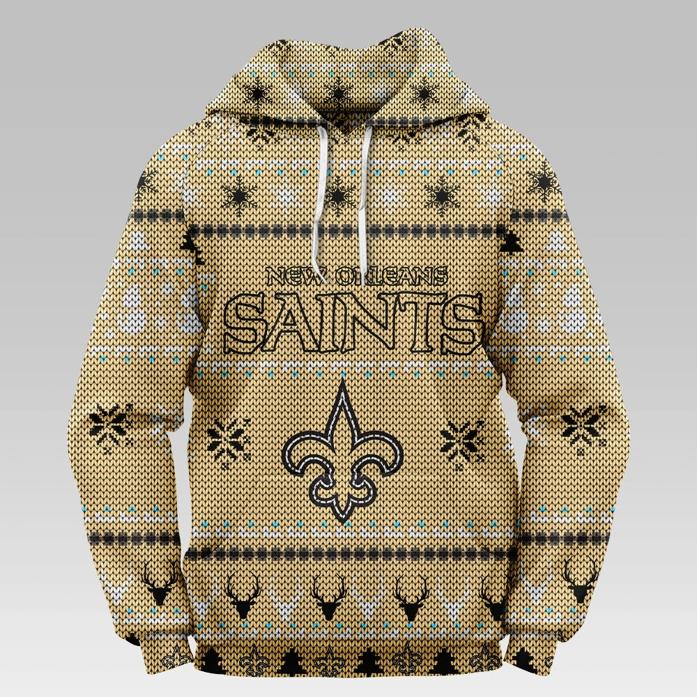 New Orleans Saints Christmas Hoodie