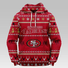 Load image into Gallery viewer, San Francisco 49ers Christmas Hoodie