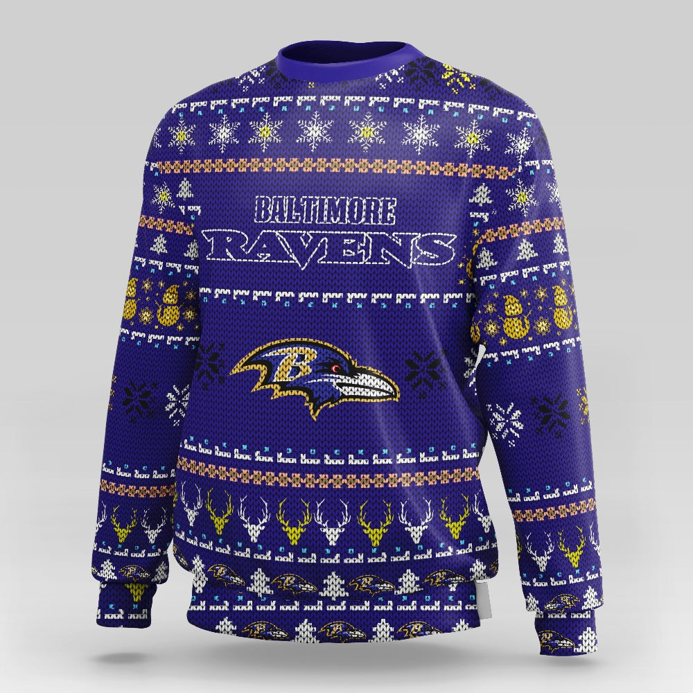 Baltimore Ravens Christmas Sweatshirt