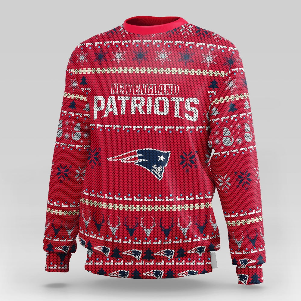 New England Patriots Christmas Sweatshirt