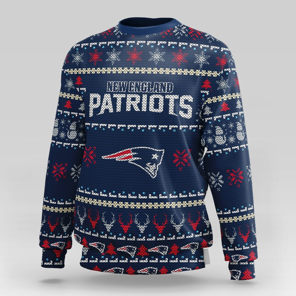 New England Patriots Christmas Sweatshirt