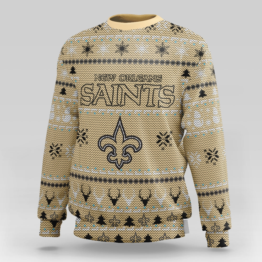 New Orleans Saints Christmas Sweatshirt