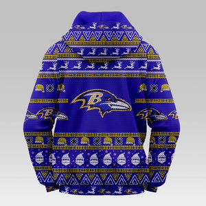 Baltimore Ravens Casual Christmas Hoodie