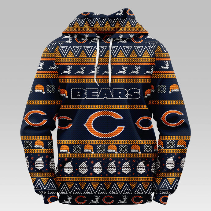 Chicago Bears Casual Christmas Hoodie