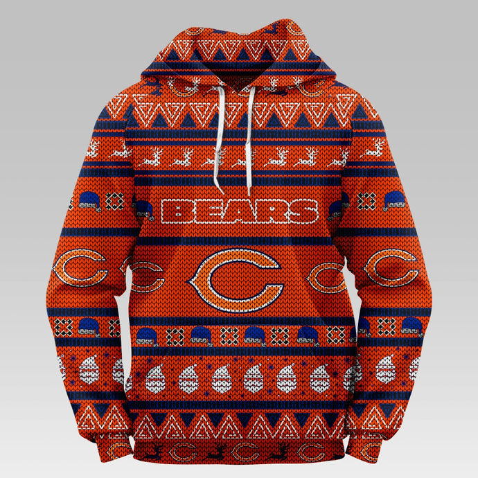 Chicago Bears Casual Christmas Hoodie