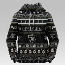 Load image into Gallery viewer, Las Vegas Raiders Casual Christmas Hoodie