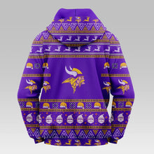 Load image into Gallery viewer, Minnesota Vikings Casual Christmas Hoodie