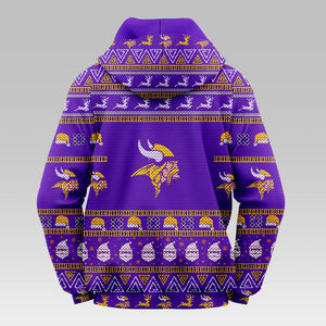 Minnesota Vikings Casual Christmas Hoodie