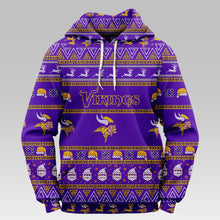 Load image into Gallery viewer, Minnesota Vikings Casual Christmas Hoodie