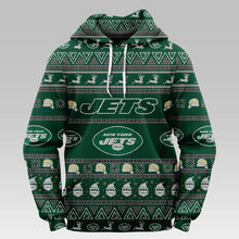 Load image into Gallery viewer, New York Jets Casual Christmas Hoodie