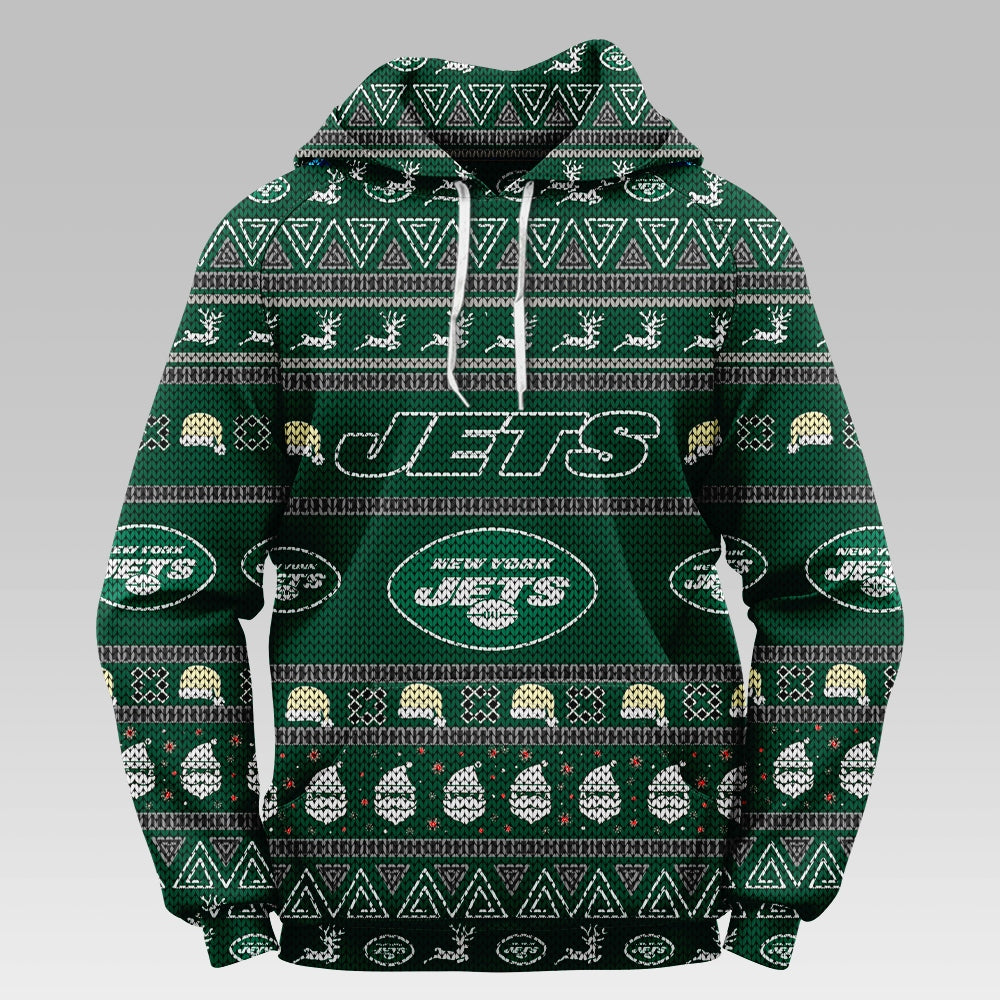 New York Jets Casual Christmas Hoodie