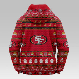 San Francisco 49ers Casual Christmas Hoodie