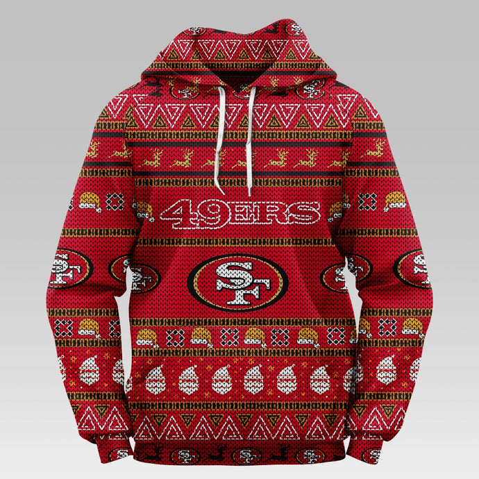 San Francisco 49ers Casual Christmas Hoodie