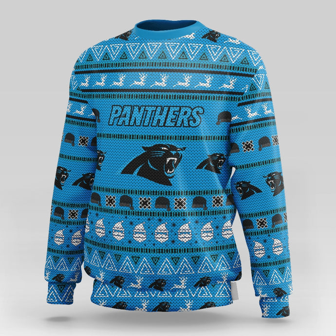 Carolina Panthers Casual Christmas Sweatshirt