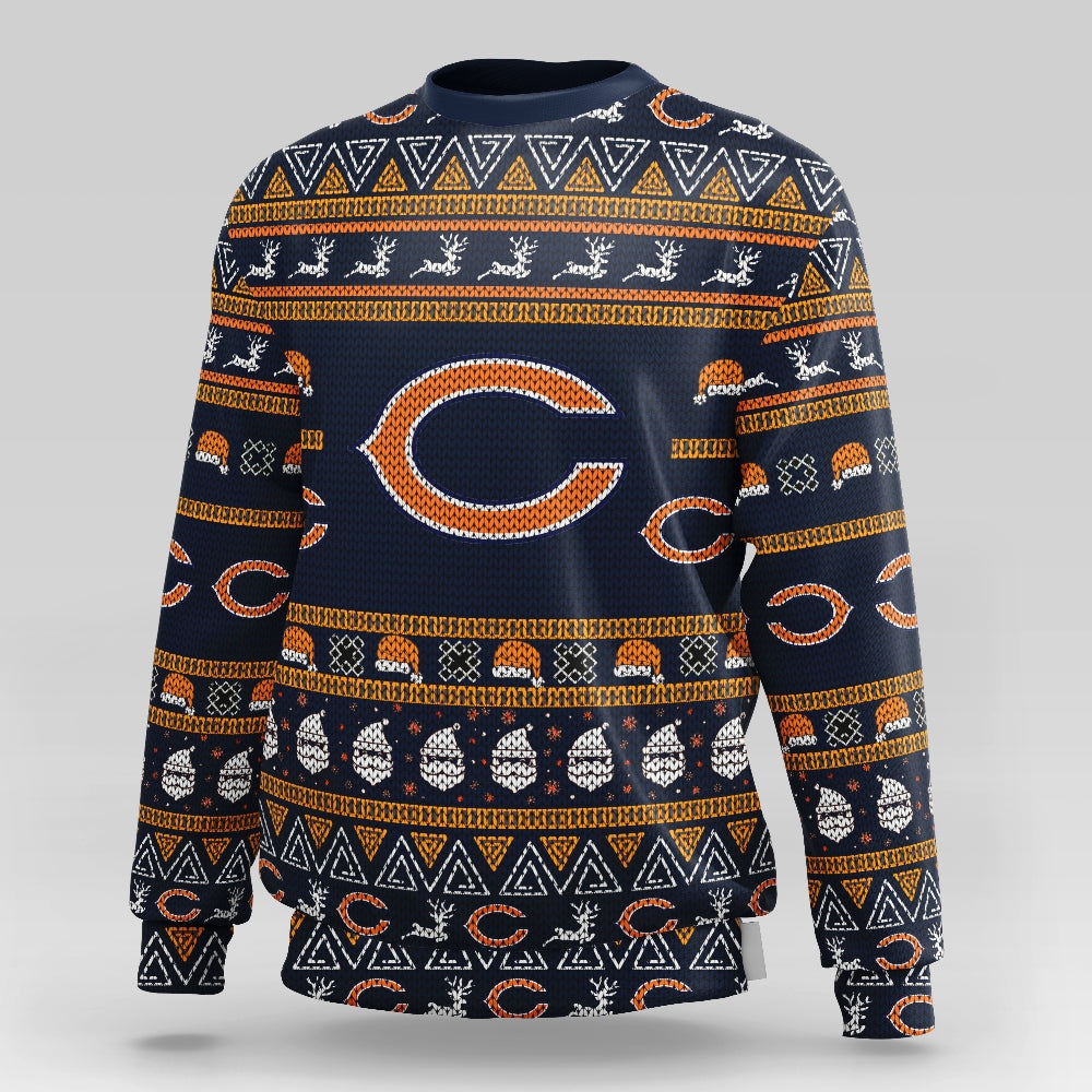 Chicago Bears Casual Christmas Sweatshirt