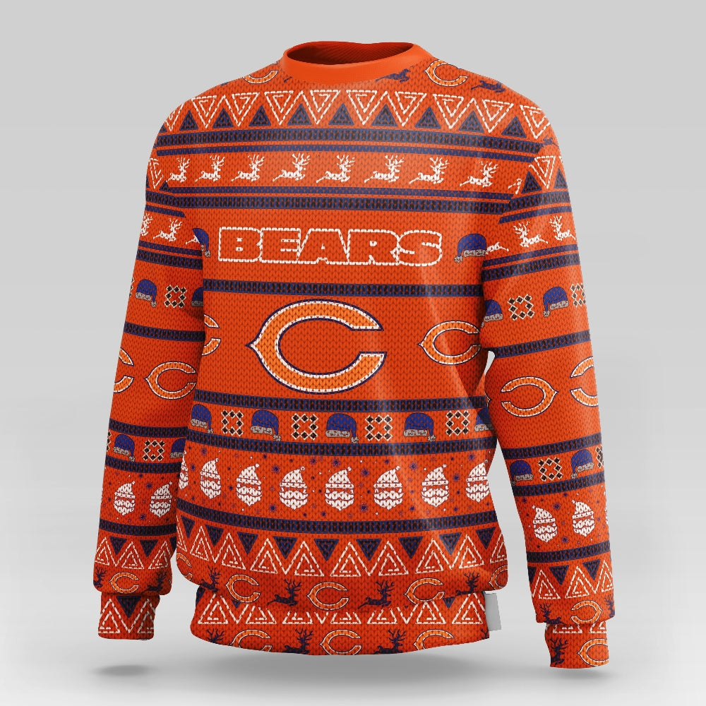 Chicago Bears Casual Christmas Sweatshirt