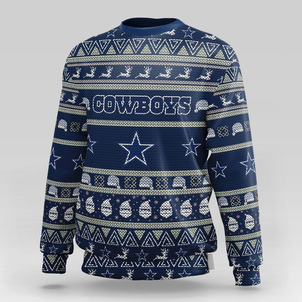 Dallas Cowboys Casual Christmas Sweatshirt