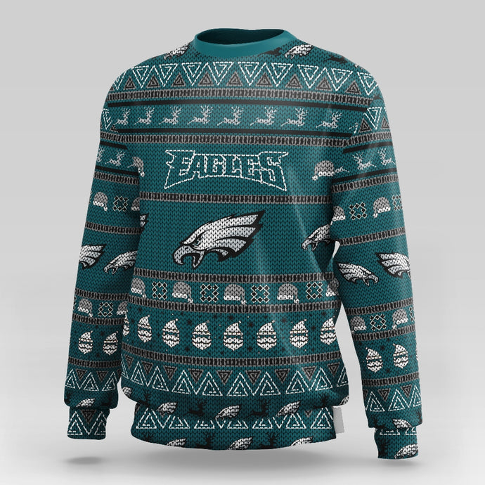 Philadelphia Eagles Casual Christmas Sweatshirt