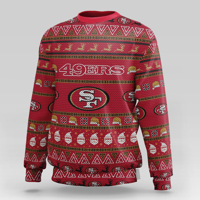 San Francisco 49ers Casual Christmas Sweatshirt