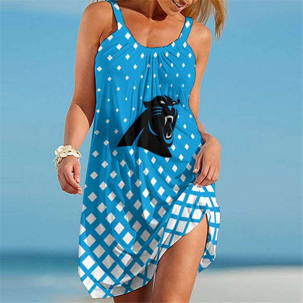 Carolina Panthers Women Cool Beach Dress