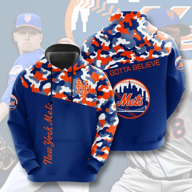 New York Mets Casual Camouflage Hoodie