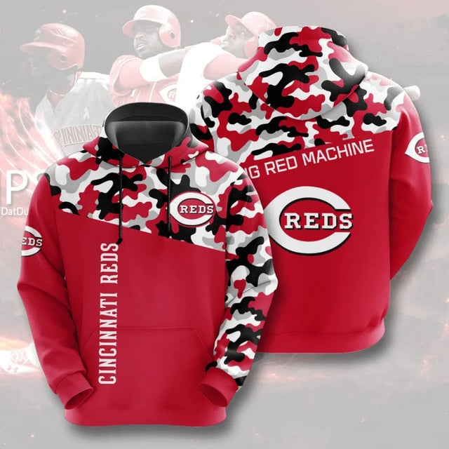 Cincinnati Reds Casual Camouflage Hoodie