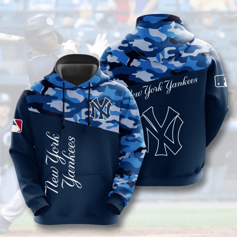 New York Yankees Casual Camouflage Hoodie