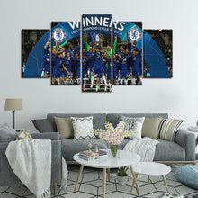 Load image into Gallery viewer, Chelsea UEFA Champion 5 Pieces Wall Painting Canvas