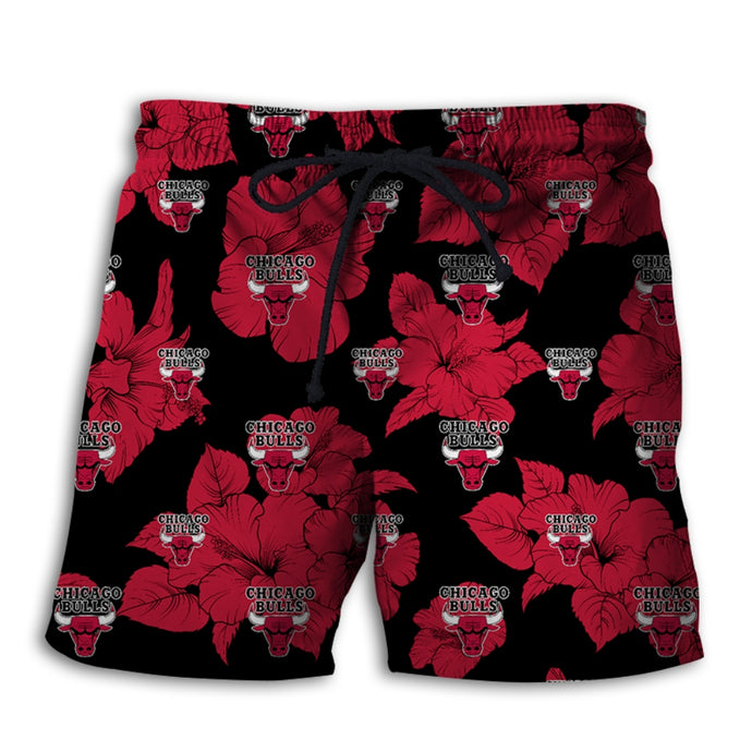 Chicago Bulls Tropical Floral Shorts