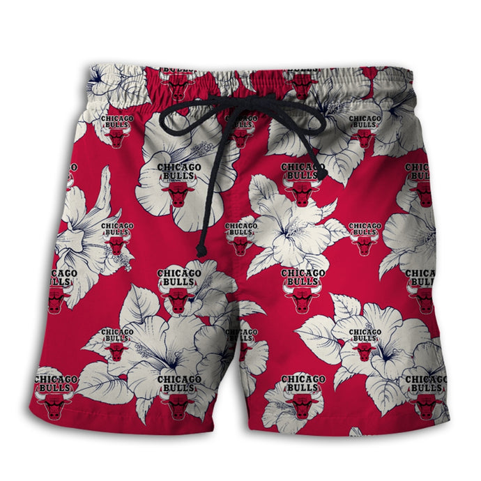Chicago Bulls Tropical Floral Shorts