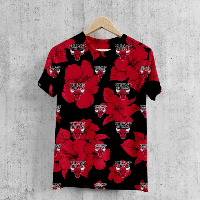 Chicago Bulls Tropical Floral T-Shirt