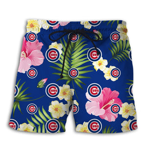 Chicago Cubs Summer Floral Shorts