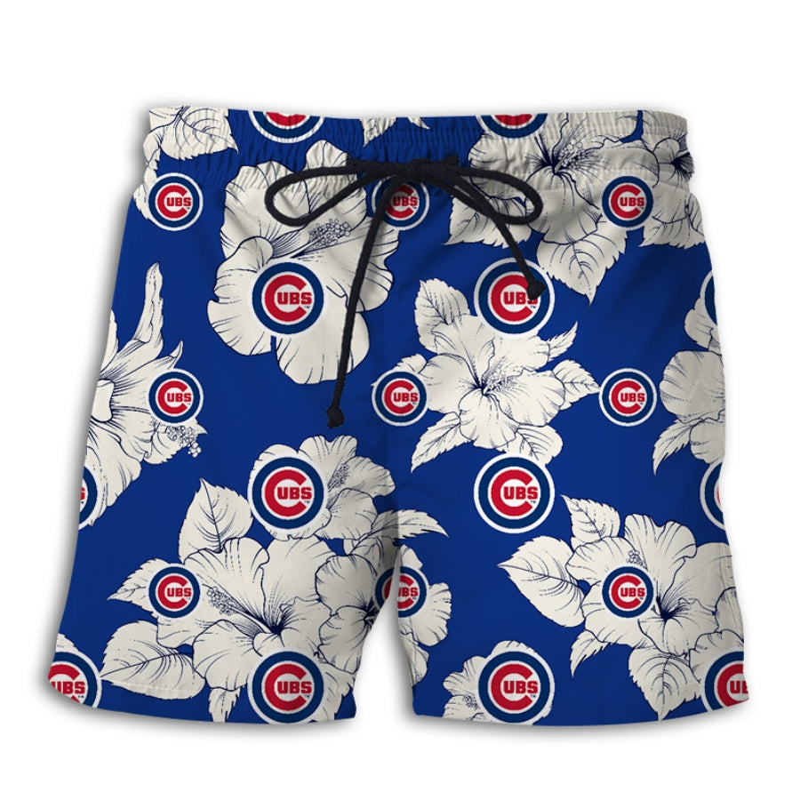 Chicago Cubs Tropical Floral Shorts