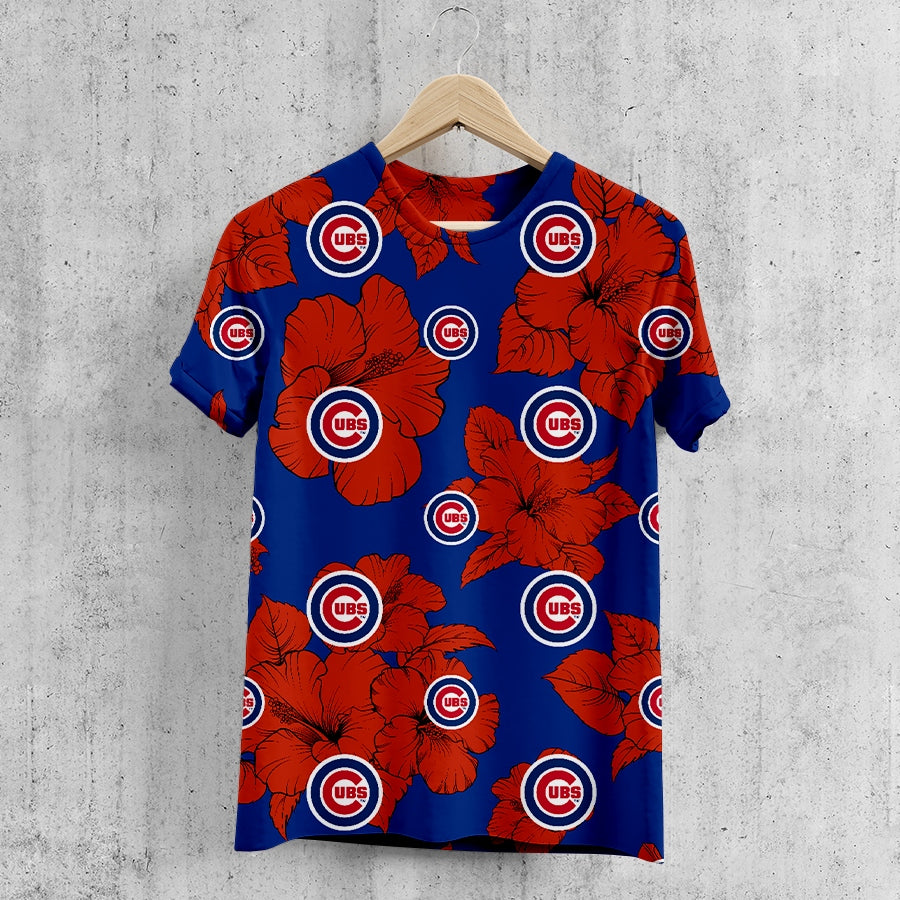 Chicago Cubs Tropical Floral T-Shirt