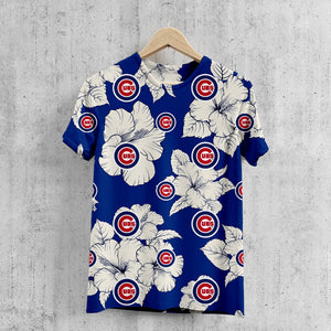 Chicago Cubs Tropical Floral T-Shirt