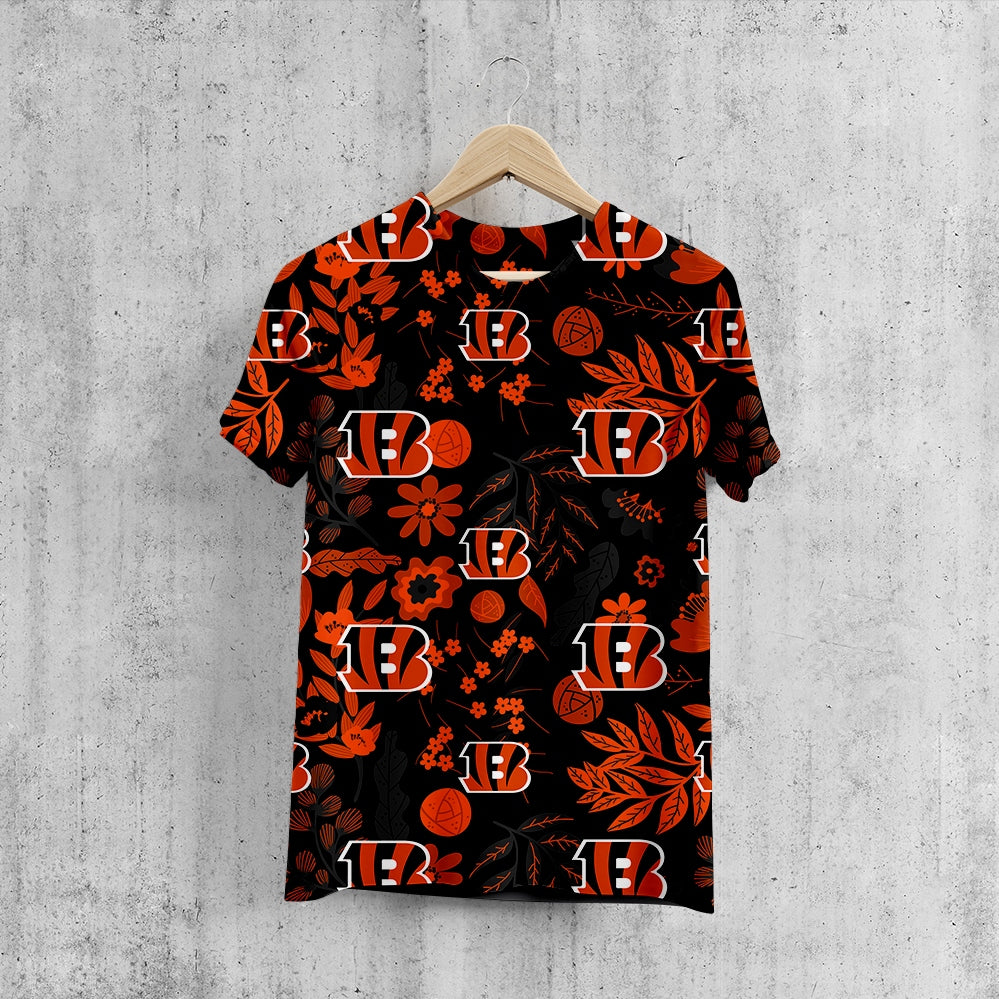 Cincinnati Bengals Aloha Hawaiian T-Shirt