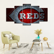 Load image into Gallery viewer, Cincinnati Reds Wall Art Canvas