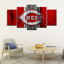 Load image into Gallery viewer, Cincinnati Reds Rough Look Wall Canvas