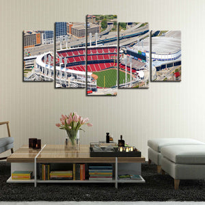 Cincinnati Reds Stadium Wall Canvas 1