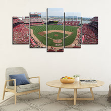 Load image into Gallery viewer, Cincinnati Reds Stadium Wall Canvas 2
